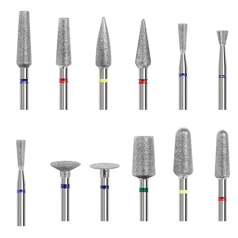 Cono invertito Punta per cuticole russa 2.5 * 2.5mm Punte per trapano per unghie Trapano elettrico per manicure Accessori per unghie con fresa rotativa