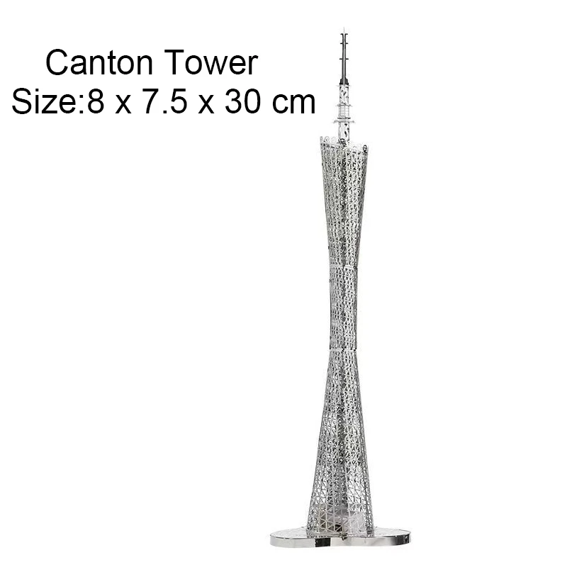 Rompecabezas metálico 3D de la Torre de Londres, modelo Tokyo Skytree, modelo de rompecabezas cortado con láser para adultos, juguetes educativos, decoración de escritorio