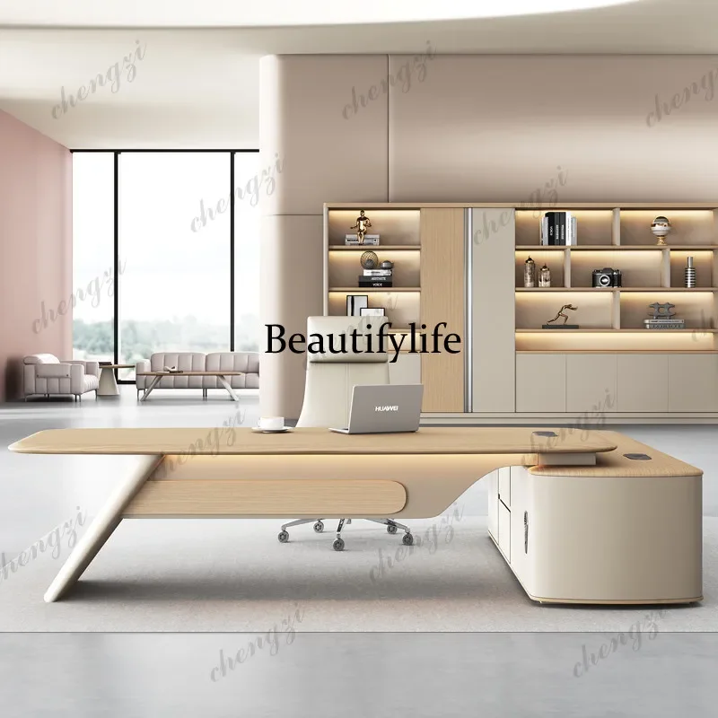 D178 Light luxury minimalist and modern room offices office desks and workstations Executive Desk computer desk Room desks