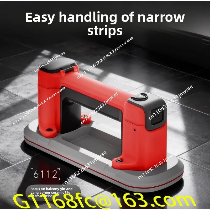 Compact Mini Narrow Electric Suction Cup with Auto Air Supplement - Rechargeable Tool for Tile/Glass Installation