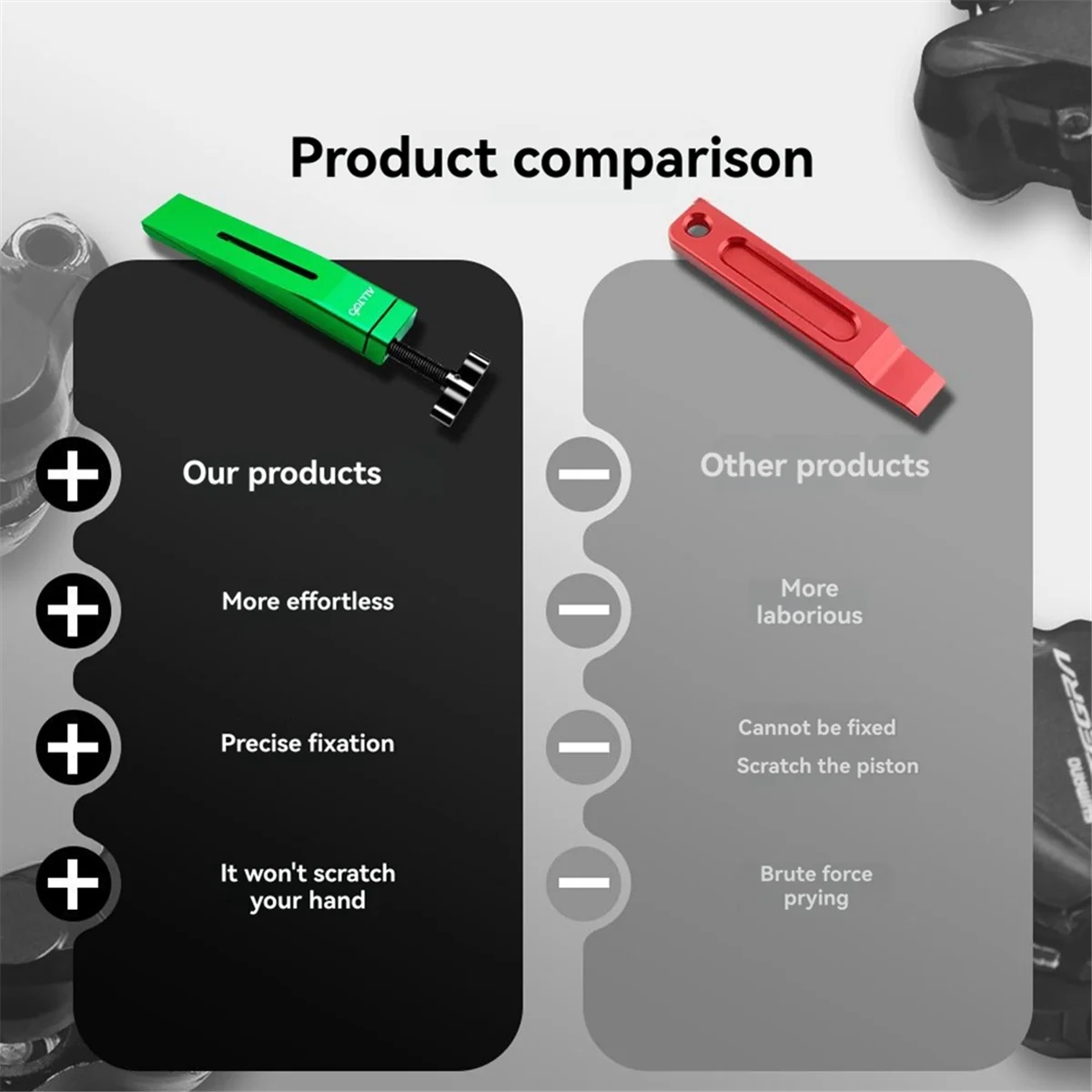 

AA79 THE~ Bicycle Brake Piston Tool Aluminium Hydraulic Disc Brake Caliper Tools Bike Maintenance Tools