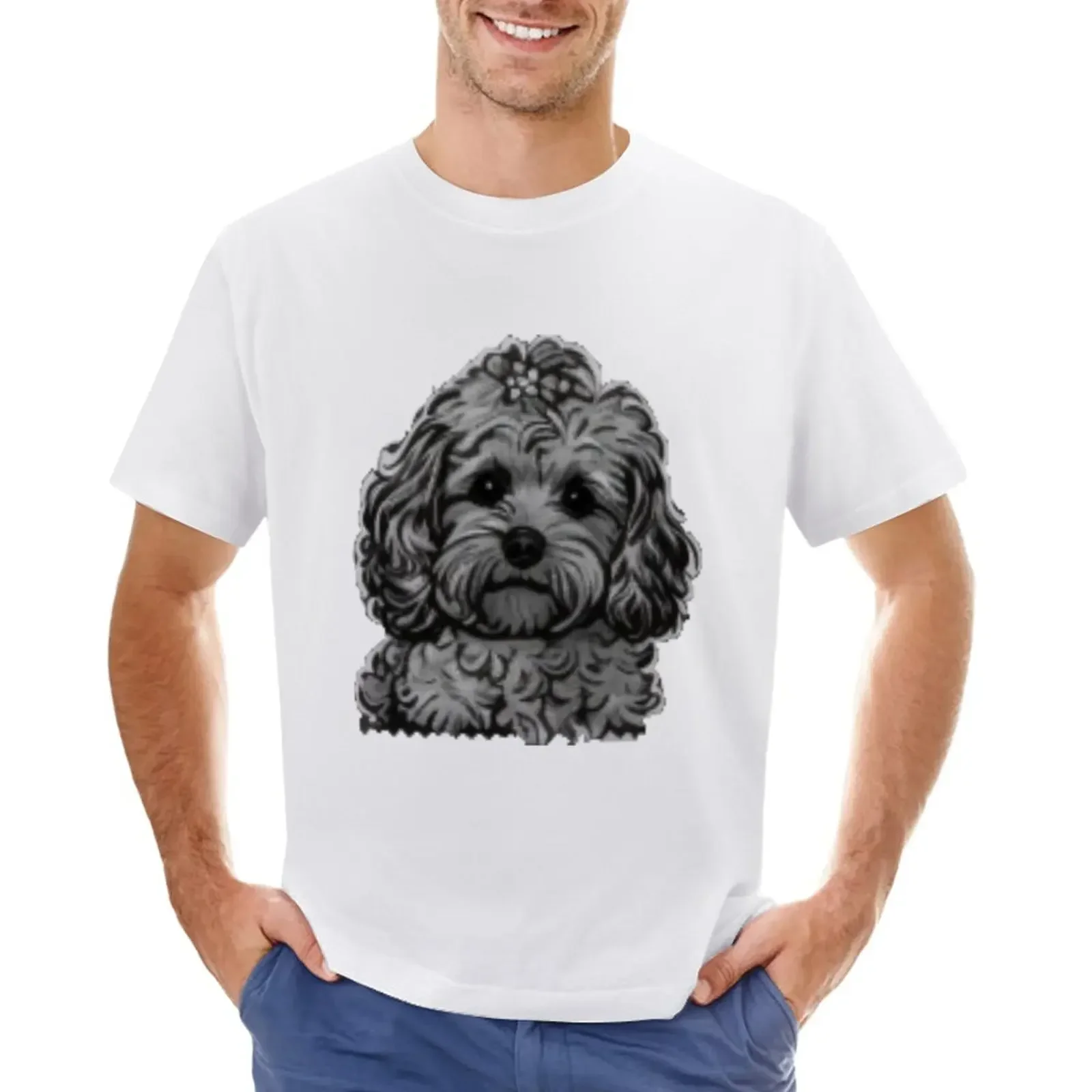 sweat shirt black t shirts for men Cockapoo Cavapoo Dog Cavalier King  and Poodle dog Cavadoodle or Cavoodle T-Shirt 2024