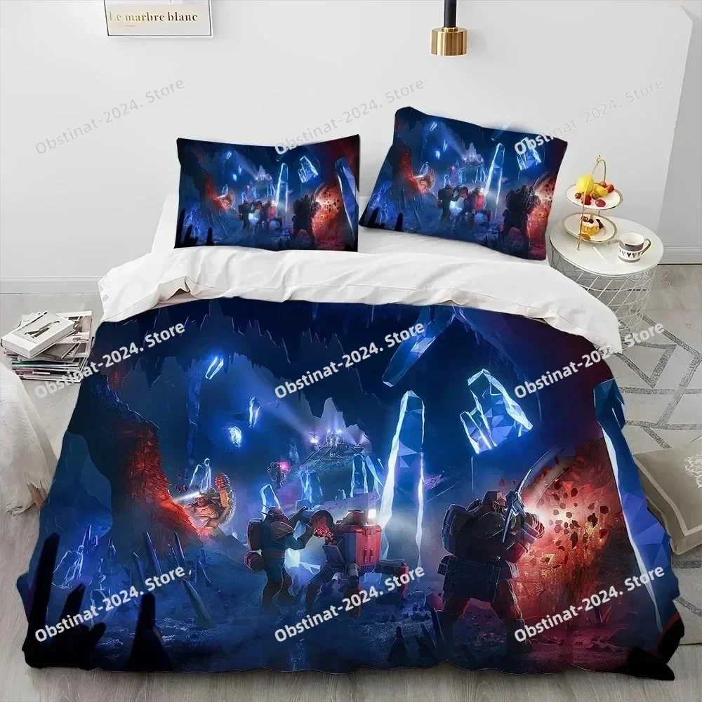 

3D Deep Rock Galactic Game DRG Bedding Set Printed single Comforter Quilt Duvet Cover Pillow Case 3 Pieces Sets Kids Adult Size