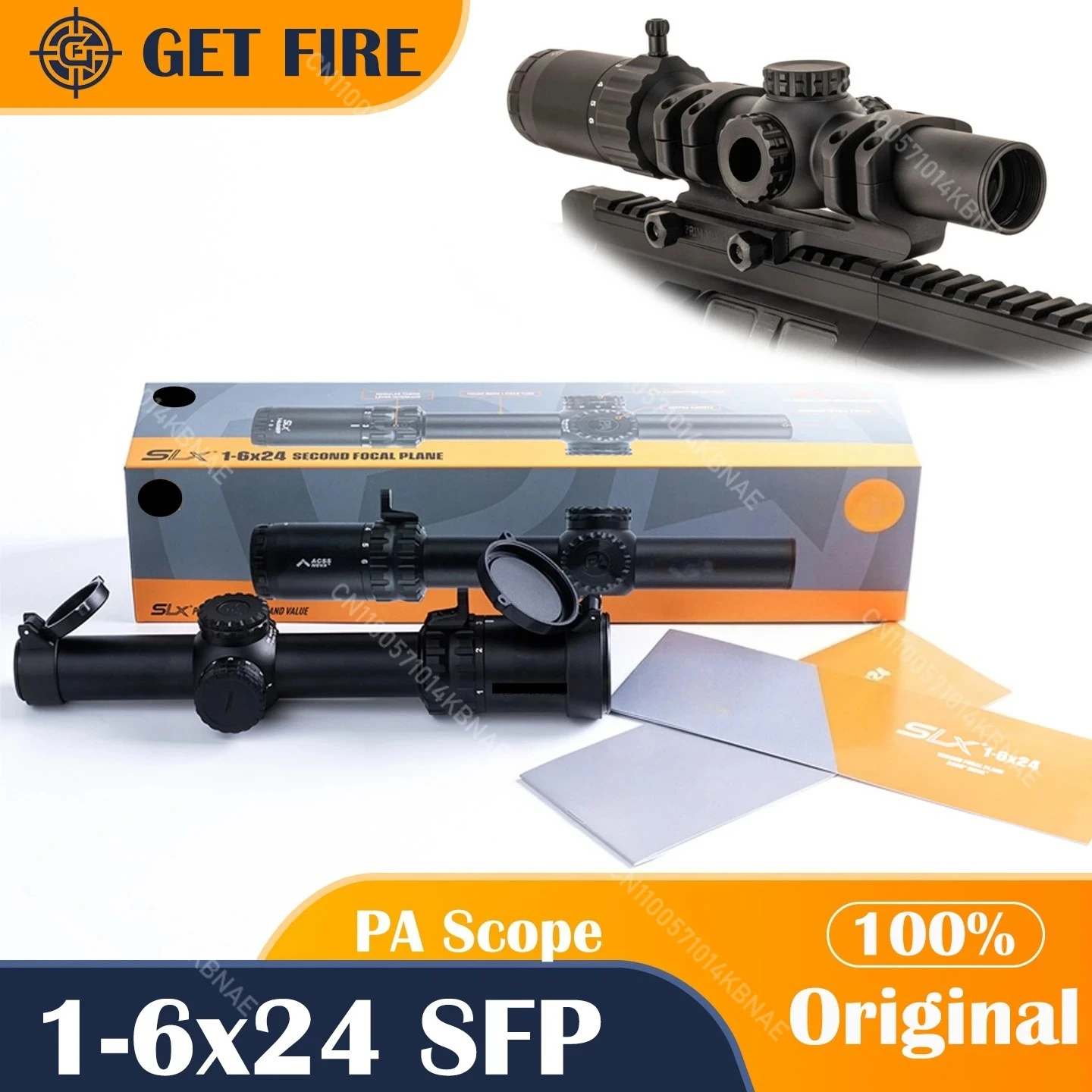 

Original PA Classic Series SLX 1-6x24 SFP Tactical Scope Rifle Scope Red Illuminated Duplex Reticle 30mm tube for Hunting