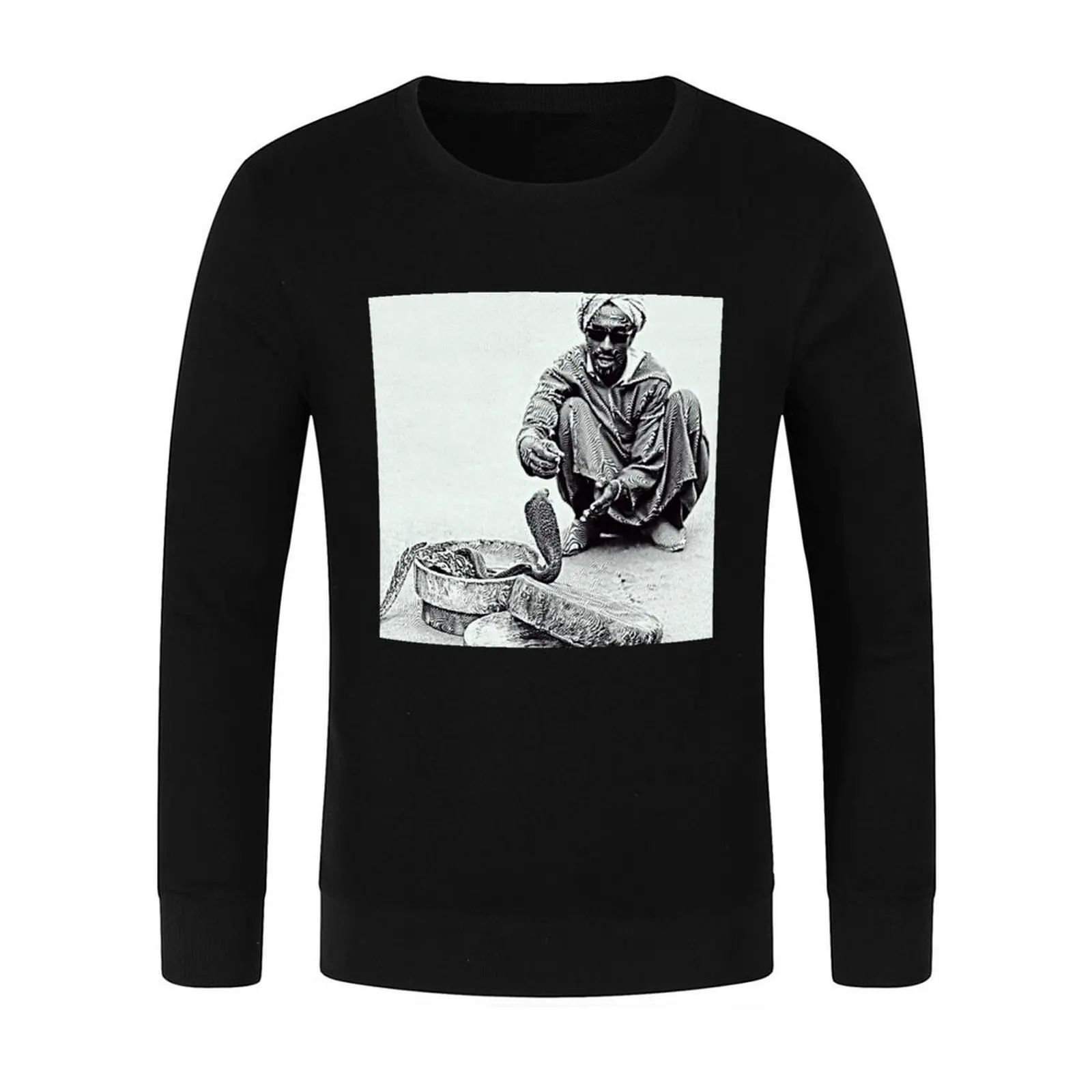 Snake Charmer in Morocco Pullover autumn korean style clothes autumn new products mens clothing sweatshirt male