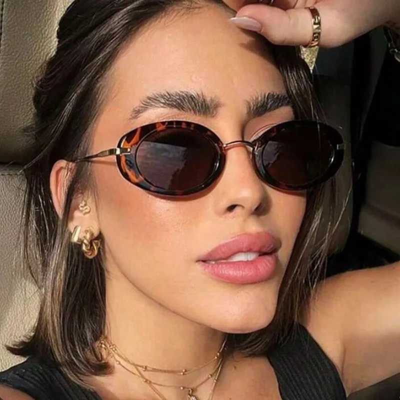 New Vintage Round Sunglasses Women Men Brand Circular Sun Glasses Female Oval Eyewear Sunglasses for Male Female Eyeglasses