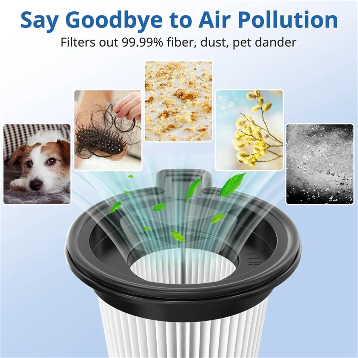 Paquete de 4 filtros de repuesto A20M para aspiradora inalámbrica, piezas de accesorios de filtro HEPA extraíbles y lavables