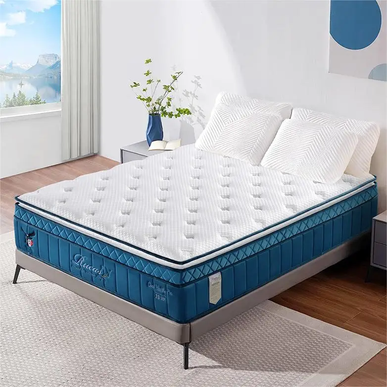 Spring Euro Top Rolled Packed Mattresses king Size Mattress in a Box Best Mattress