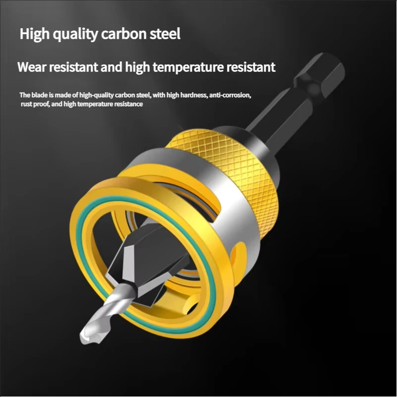 for-natural-wood-adjustable-depth-stop-four-flute-countersink-drill-bit-set-high-speed-steel-tapered-guide