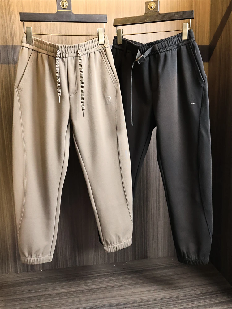 

H-Home 3D Tailored Skin-Friendly Breathable Men's Spor Casual Sweatpants Autumn Versatile Comfortable Polyester Cotton Blend