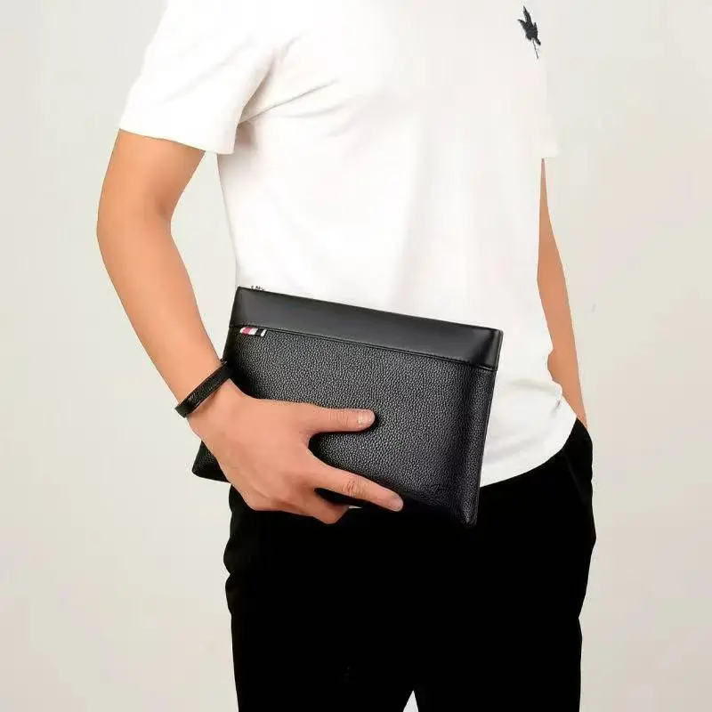 

Luxury Brand Business Men Wallet Leather Man Clutch Bag Coins Pocket Purse Casual Envelope Long Wallets Luxury Handbag for Phone