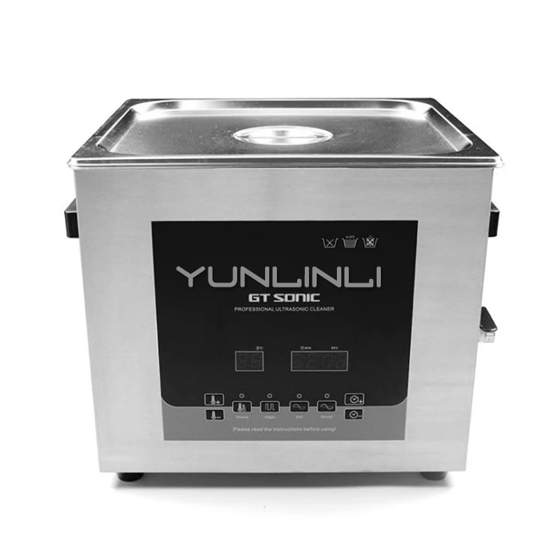 เครื่องทําความสะอาดอัลตราโซนิก 6 ลิตรหน่วยซักผ้าอัลตราโซนิกอุตสาหกรรมเครื่องห้องปฏิบัติการ / ชิ้นส่วนเครื่องจักรเครื่องทําความสะอาดอัลตราโซนิก