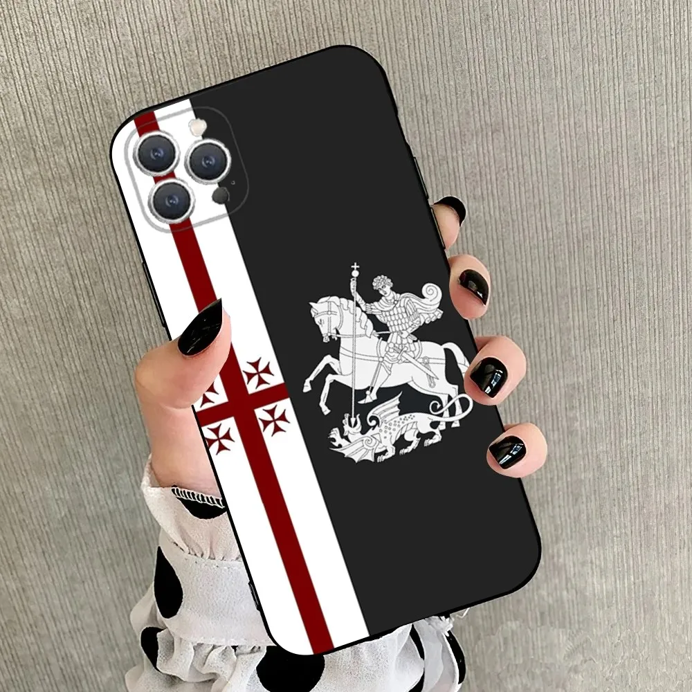 Capa de silicone macia preta para iPhone, Capa para iPhone 15,14,13,12,11,Plus,Pro Max,XS,X,XR,SE,Mini,8,7, 16, bandeira