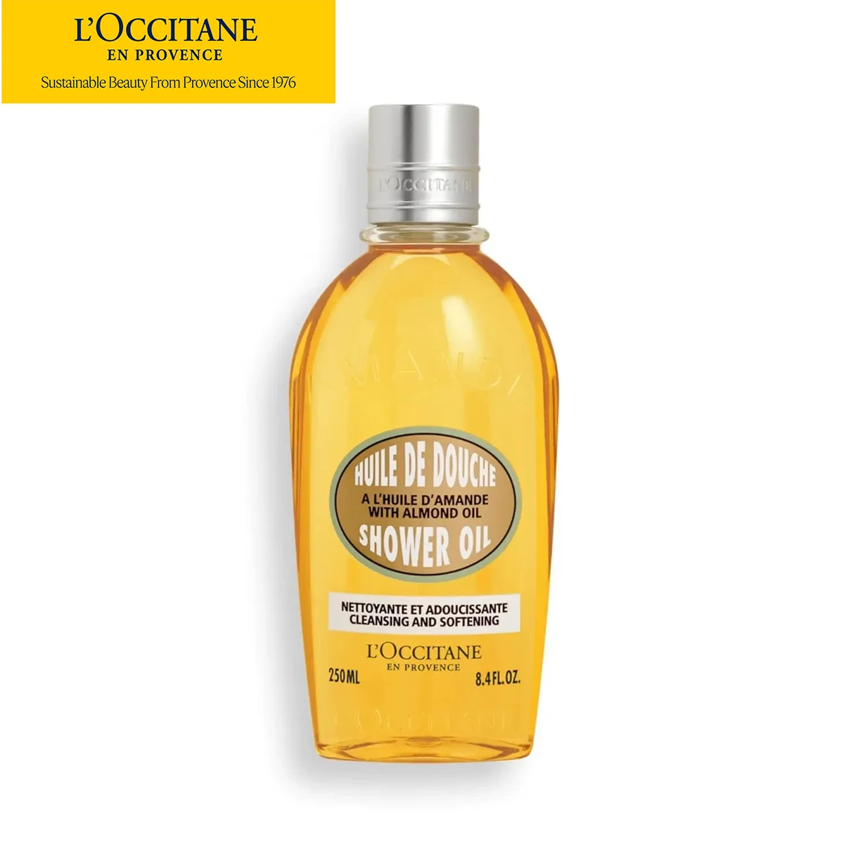 

L'Occitane Миндальное масло для душа Очищает и смягчает кожу Формула молочного пера, обогащенное миндальным маслом Питает и не высыхает