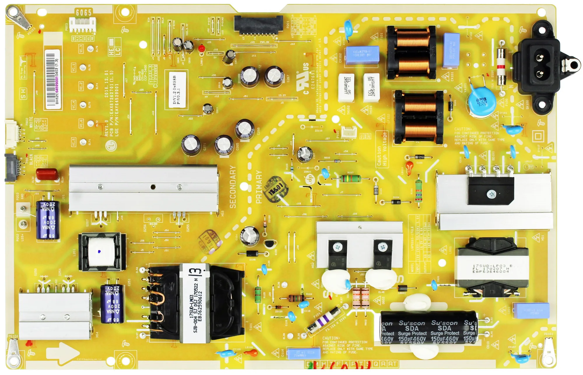 EAX67262701 EAY64529001 Power Supply Board for LG 65UJ7700-UA 65SJ8000-UA 60SJ8000-UA 65SJ800Y 60UJ7700 65SJ810V 60'' 65'' TV