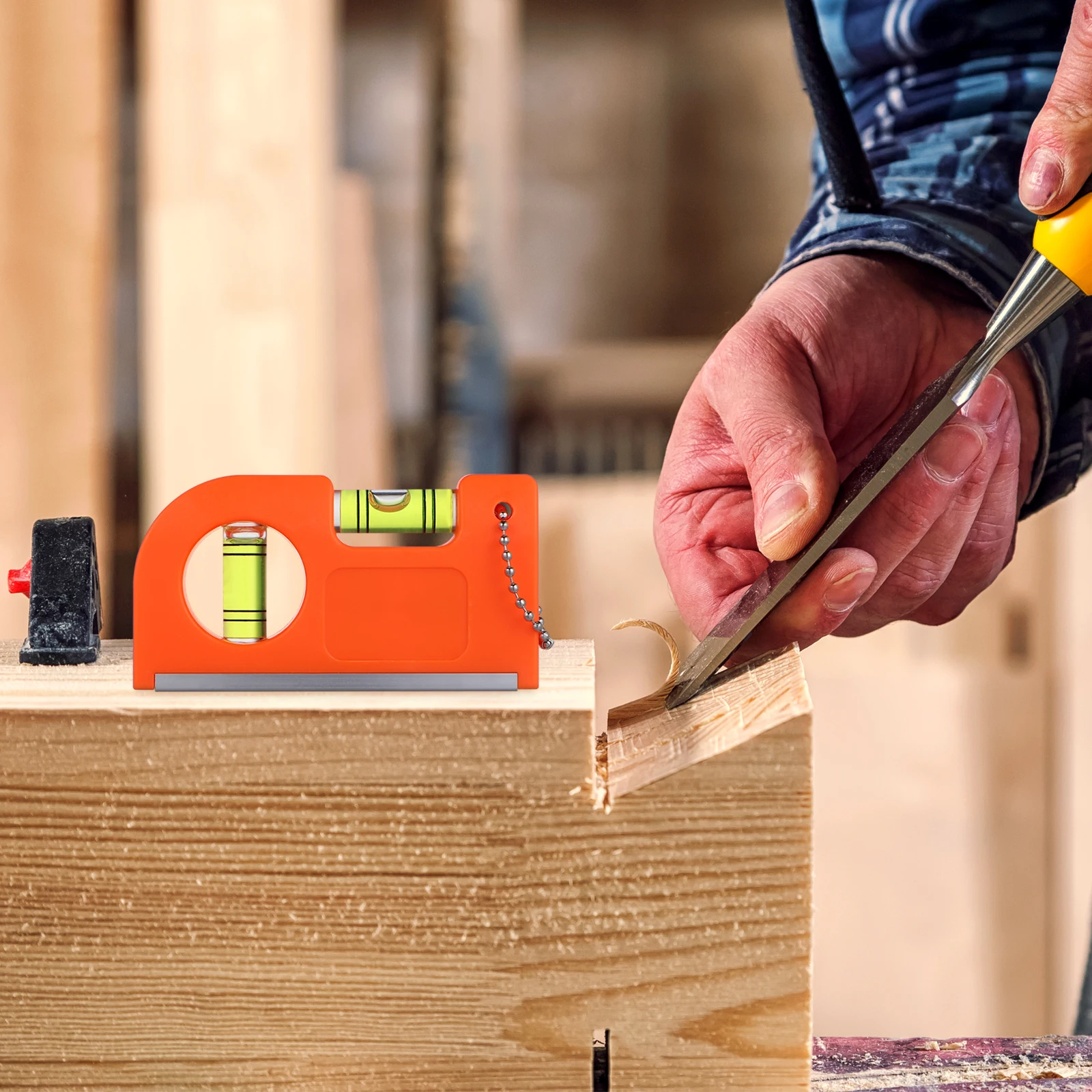 2 Pcs Mini Small Level Spirit Leveler Tool Magnetic Aluminum Alloy Balance Ruler