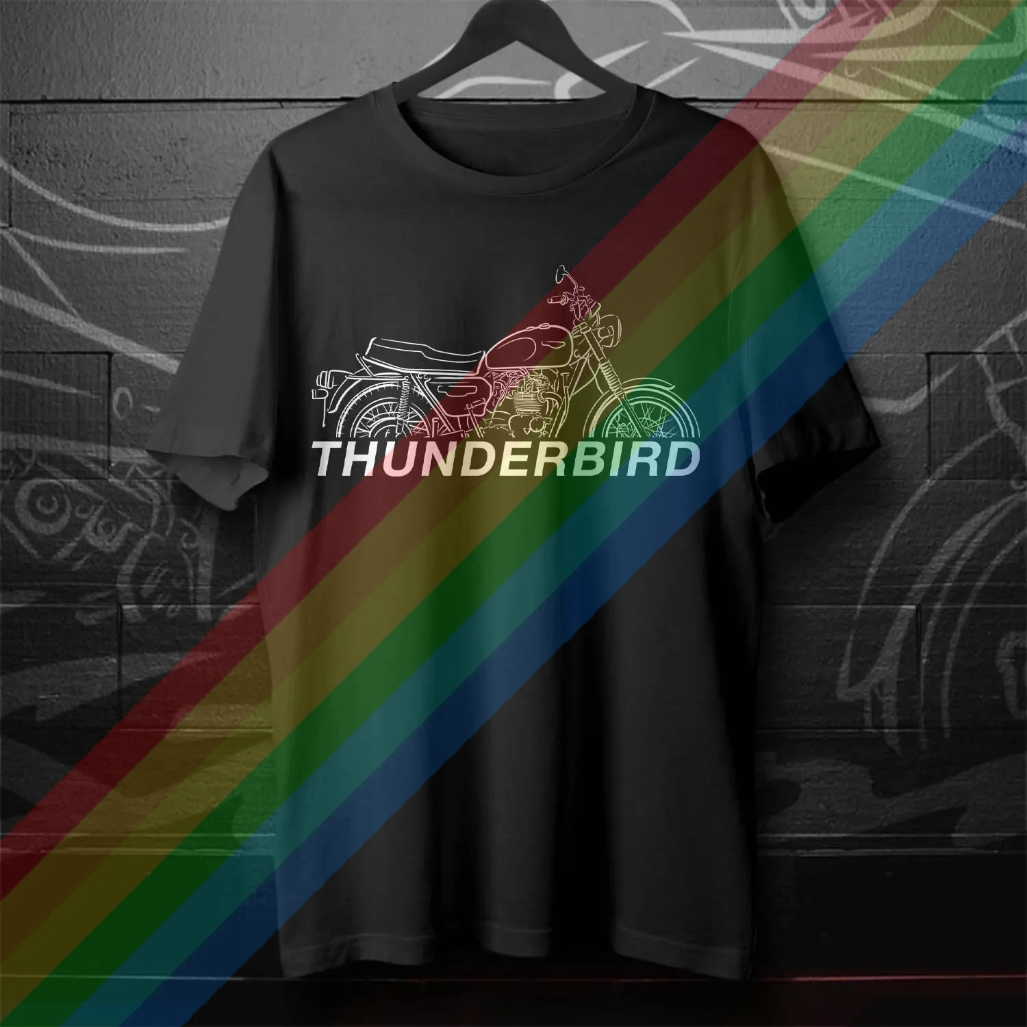 

2025 Man summer T Shirt Casual TR65 Thunderbird 1981-1983 Motorcycle T shirt Graphic Summer Short Sleeves 100% Cotton S-3XL Cool