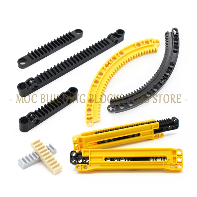 

Technology Parts 3743 87761 6630 64781 24121 Gear Rack Housing Building Brick Blocks Combination Mechanical Accessories Toys