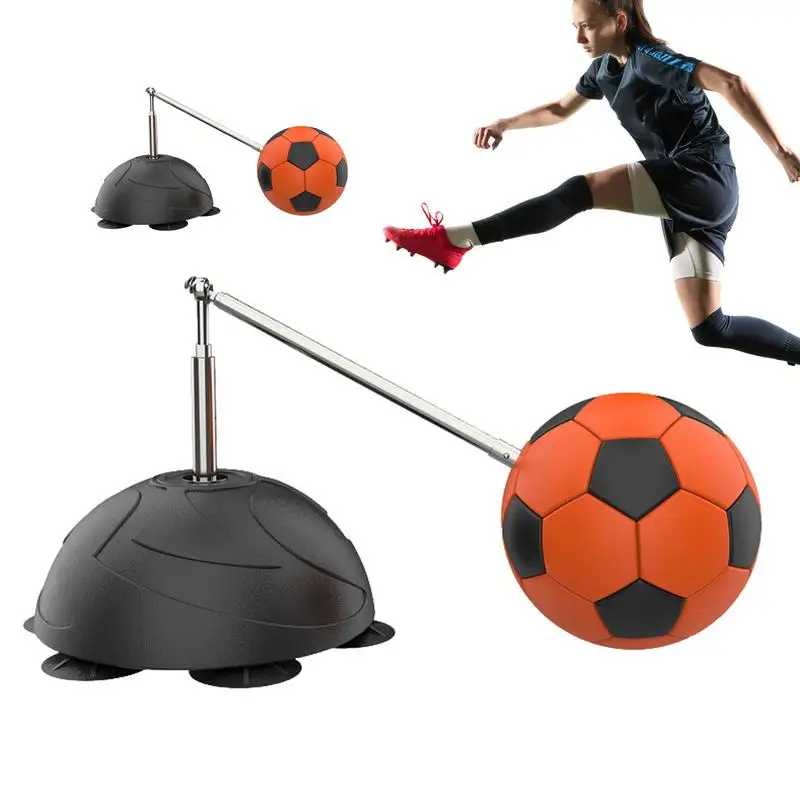 サッカーキックストレーナーソロサッカーボール、トレーニング機器、頑丈なキック、スロートレーナー、サッカー用品
