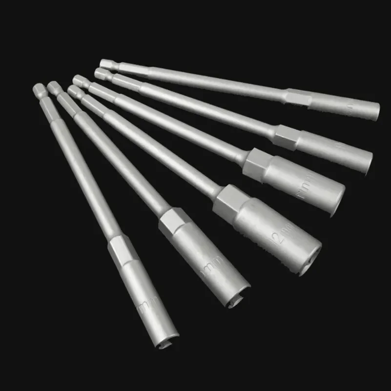 Electric Drill Socket Head Bolt Nut Driver Bit Impact Drill Bits Adapter Wrench Extension Bar 150mm 8-14mm Home Repair Tool