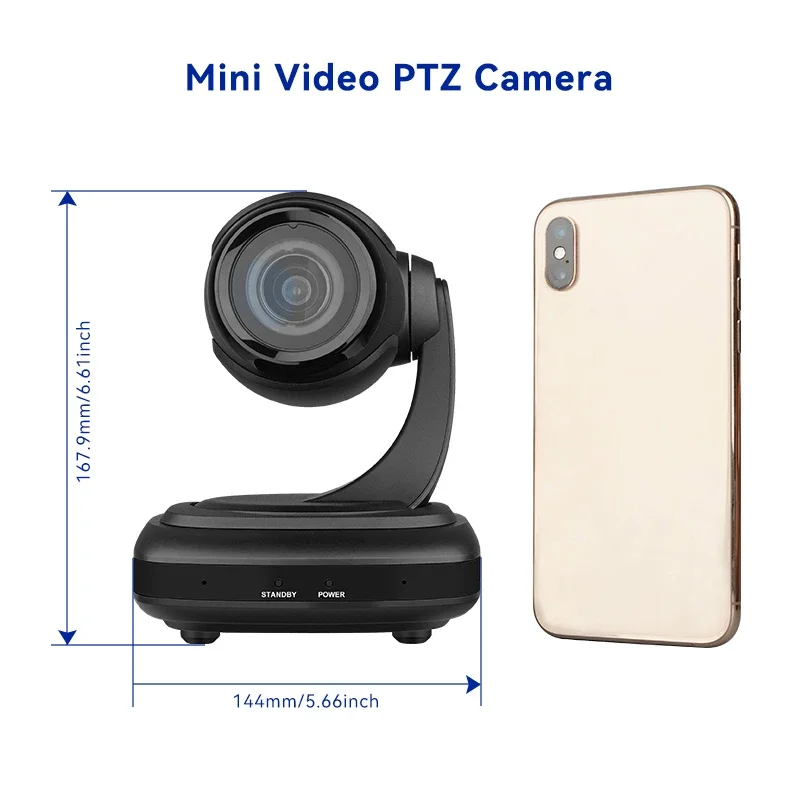 AI tracking USB 1080P Camera 3X Optical Zoom + 16x Digital Zoom Live Streaming PTZ Camera For Broadcast Conference Events Church