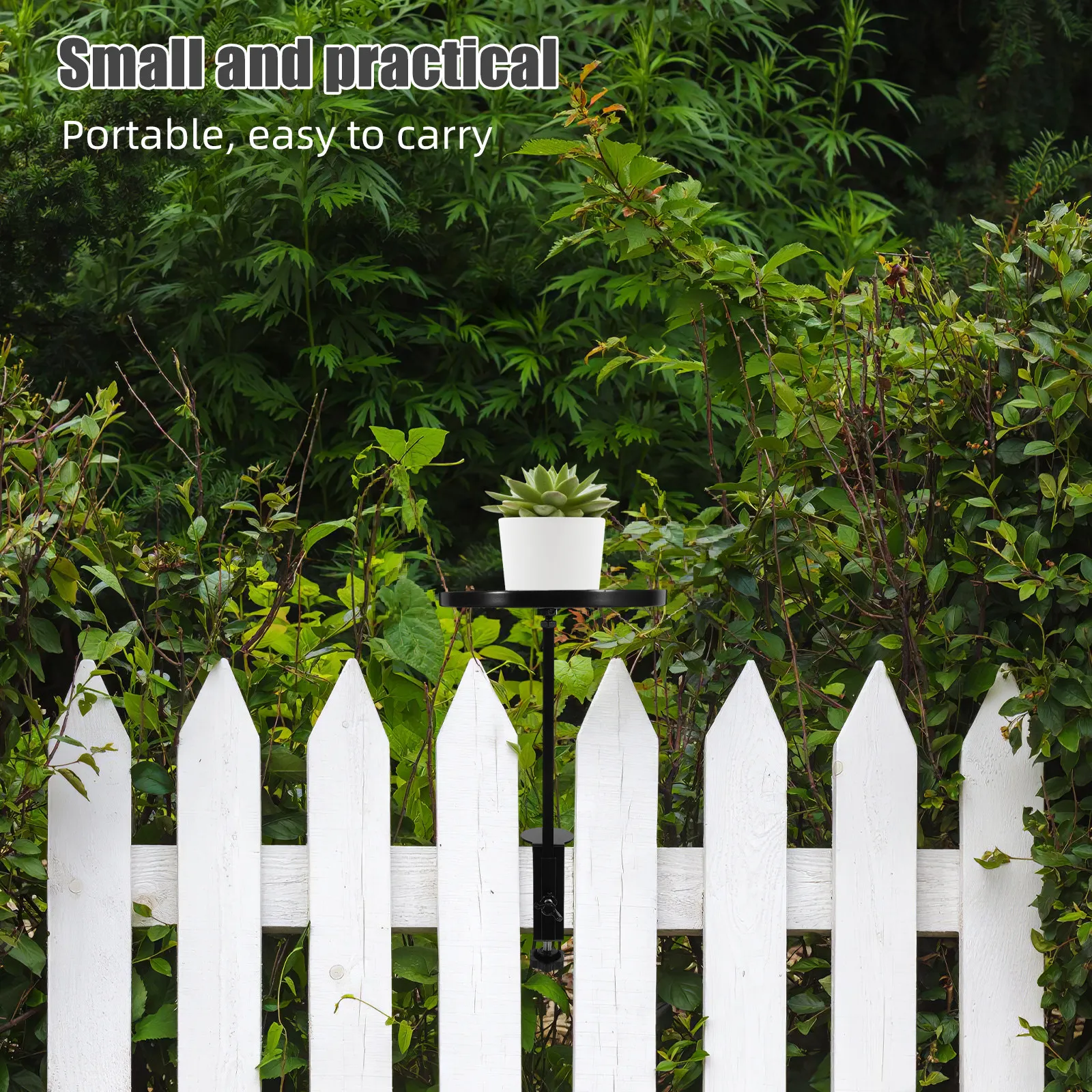 

Adjustable Metal Plant Stand Black Clamp-on Windowsill Indoor Succulent Shelf Flower Rack Indoor Planter Shelf Window Garden