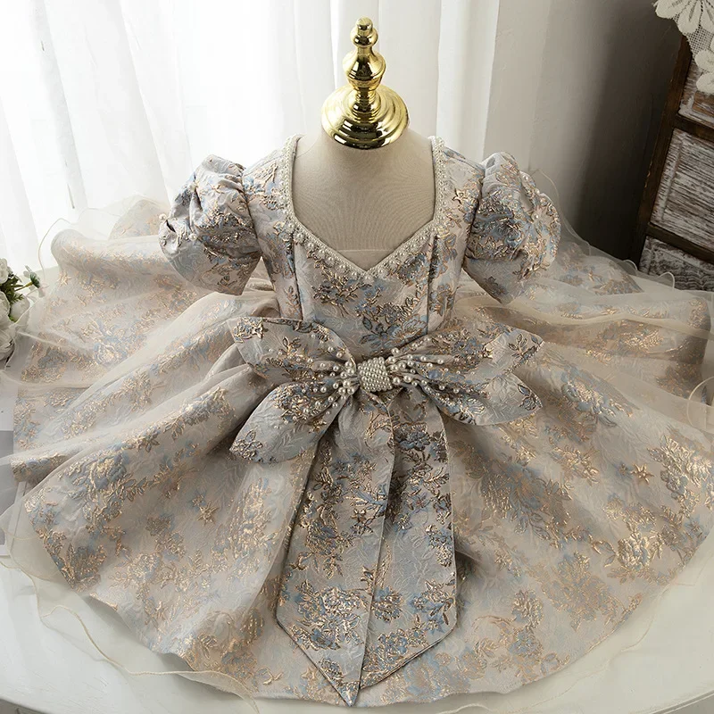 

Girl Dress Summer Lolita Dress Toddler Princess Dress for Kids Baby Girls Spanish Birthday Wedding Party Eid Boutique Ball Gown