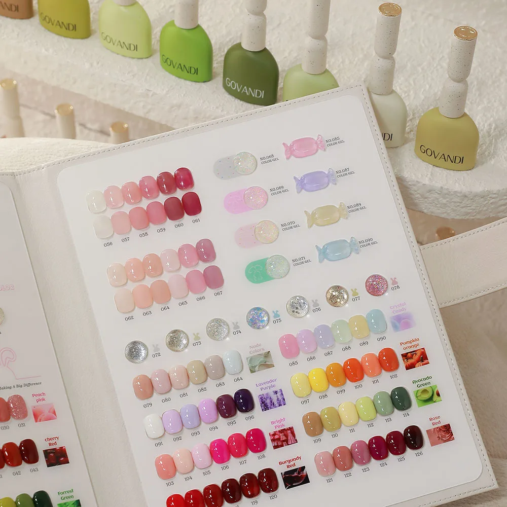 Nuovo 126 pz Soak Off UV LED Set di gel per unghie con bottiglia diversa Nail Art Salon Set di smalti gel Kit gel Kit per studenti di smalti gel