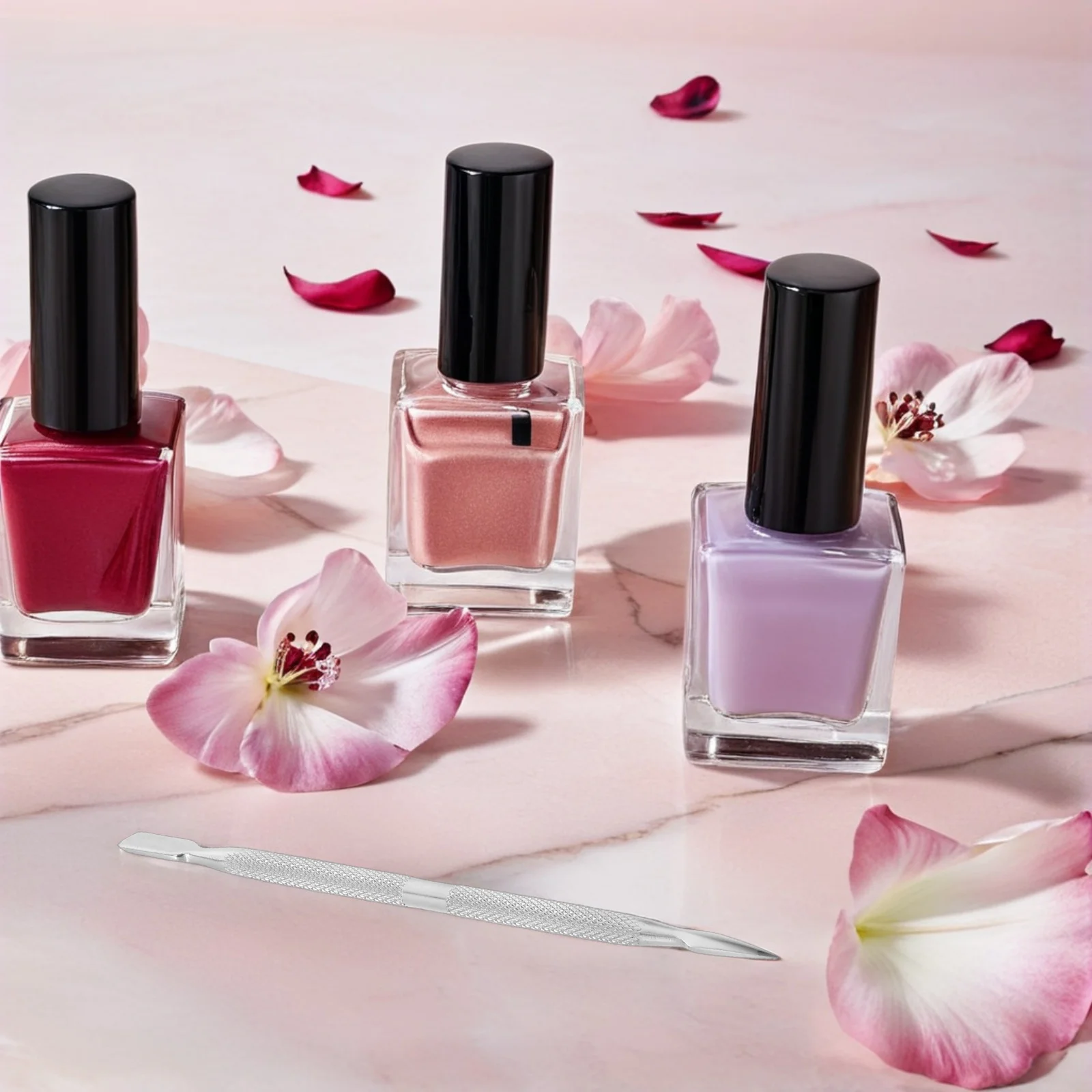 الفولاذ المقاوم للصدأ 10 سنتيمتر المزدوج نهاية مسمار أداة فنية إهاب انتهازي ملعقة ل مانيكير باديكير Uv جل الاكريليك الإعدادية مجموعة العناية بالأظافر #2