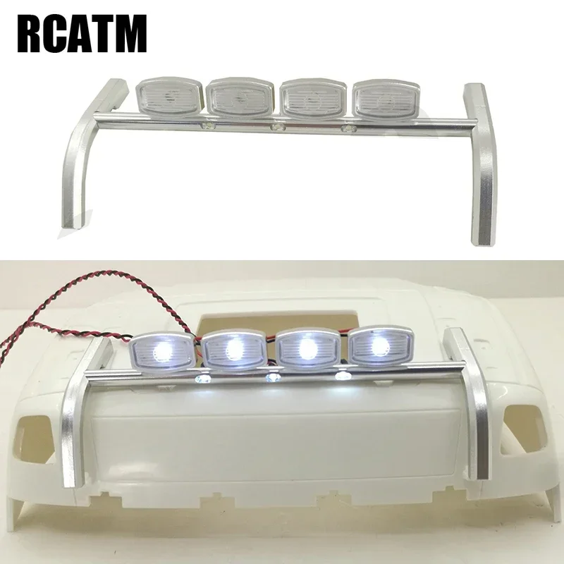 

All Metal CNC Aluminum Alloy LED Dome Light Spotlight For 1/14 Tamiya RC Truck For Volvo 56360 F16