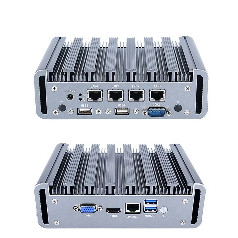 Embedded main board PC Portable 4 Ethernet ports Mini ATM Bank network interface card machine