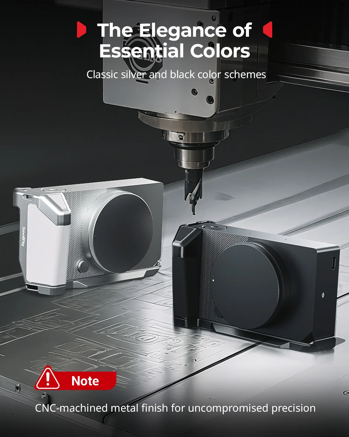 SmallRig BF 카메라 케이지 시그마 BF 블랙/슬리버용 핸들이 있는 L자형 마운트 플레이트, Arca-Swiss 퀵 릴리스 플레이트가 있는 엄지 그립