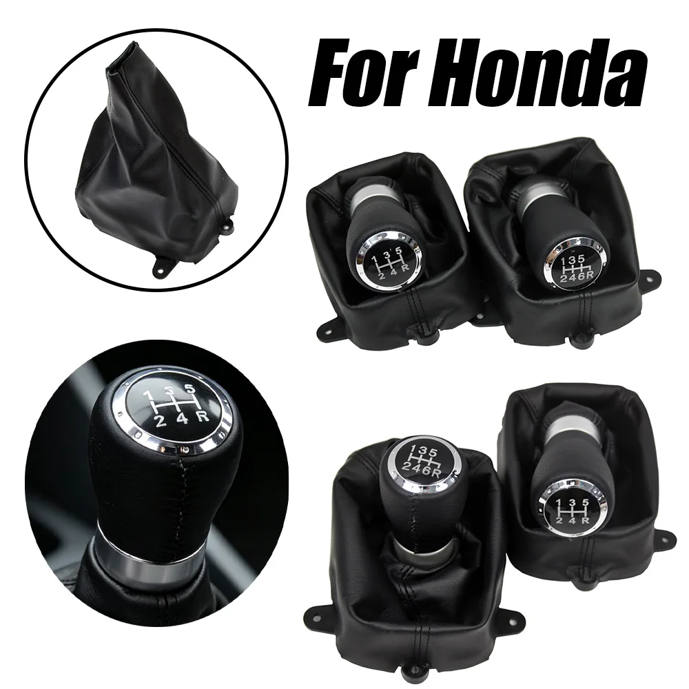 For Honda Accord VIII 8 MK8 2008-2014 Gear Shift Knob Shifter Lever Stick Gaiter Boot Cover Cars Accessories