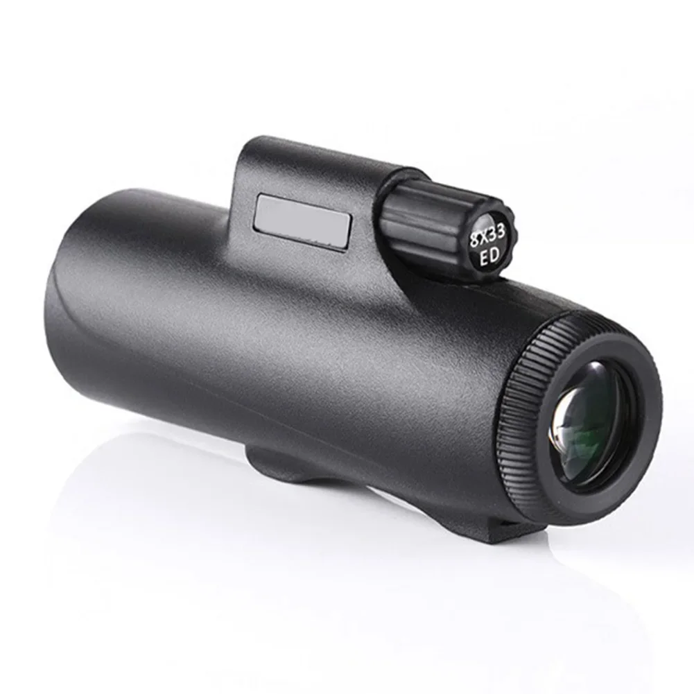 

Compact 8x33 Monocular Telescope with ED Lens IPX7 Waterproof Ideal for Outdoor Adventures Smartphone Compatible