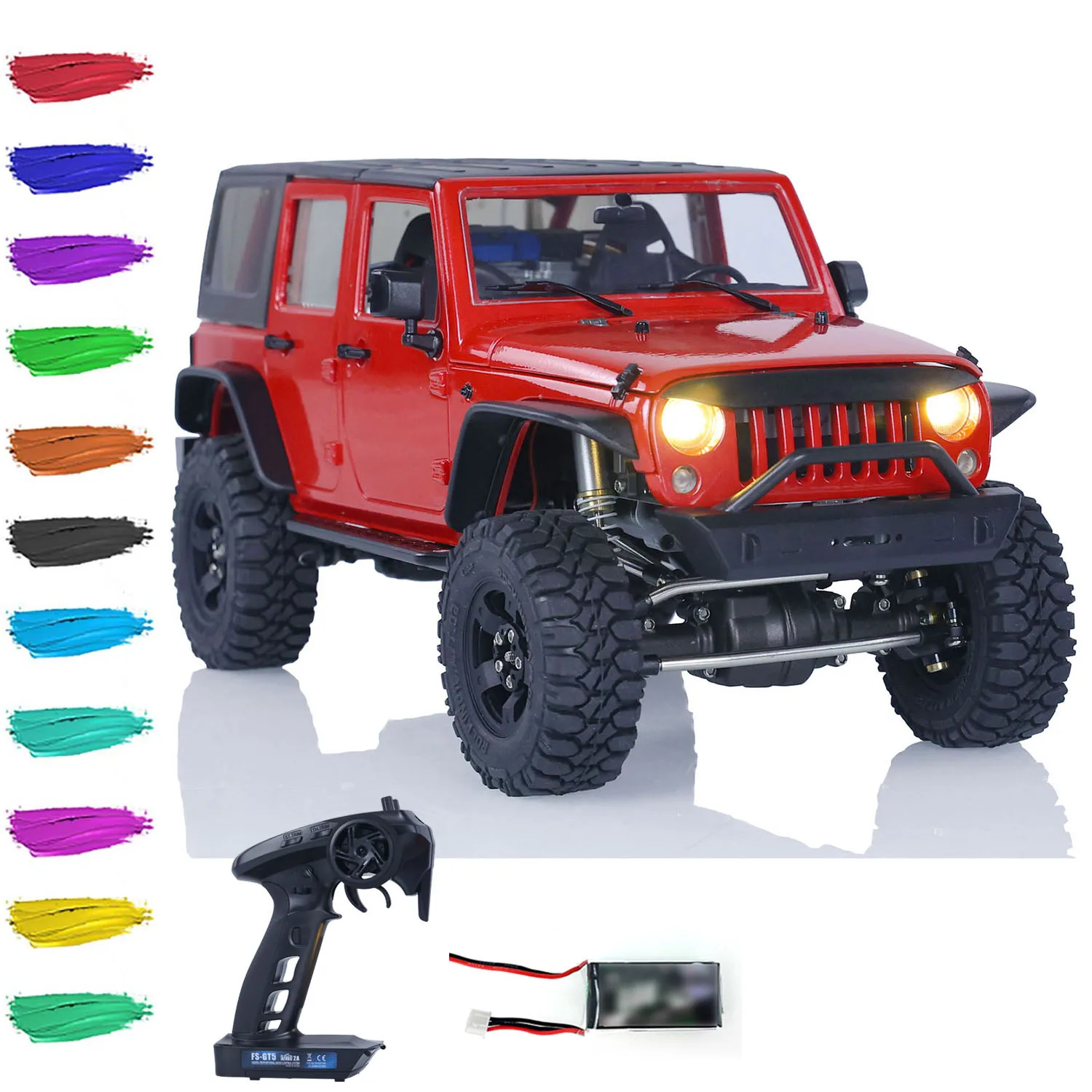 Toy CAPO 1/18 RC Crawler Car CUB2 RTR Remote Control Vehicle 2-Speed Transmission DIY Painted Assembled Vehicle for Boy THZH1676