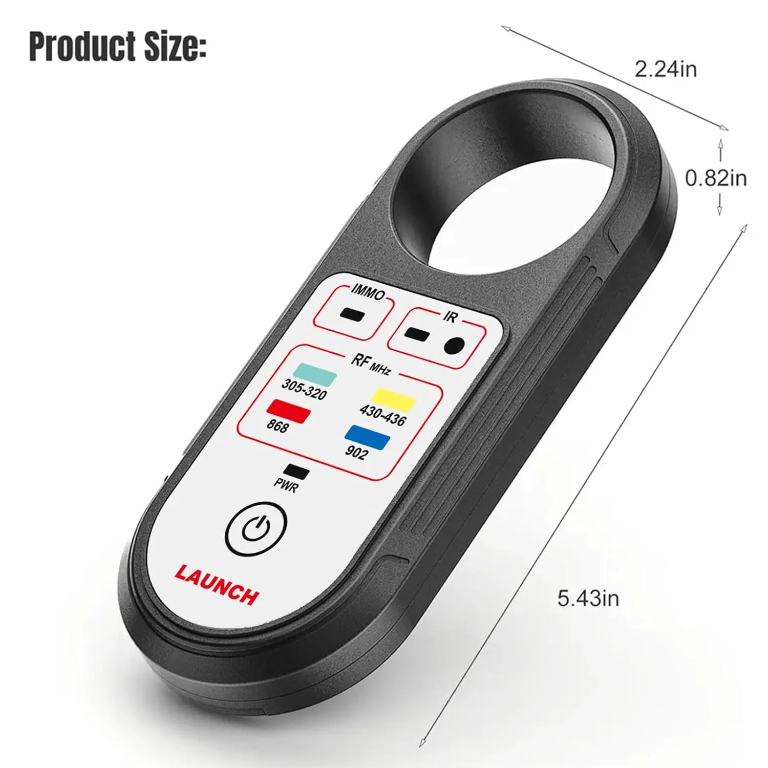 LAUNCH Remote Key Frequency Tester 315/433/868/902MHz Infrared Signal Detection Key Fob Signal Tester