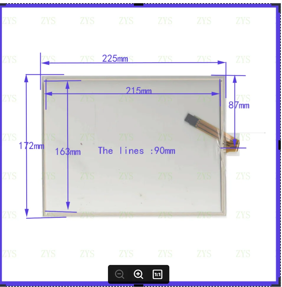 

10PCS/LOT 225*172mm LST10401A 10.1inch compatible touchglass 4lines resistance screen this is compatible 225*172