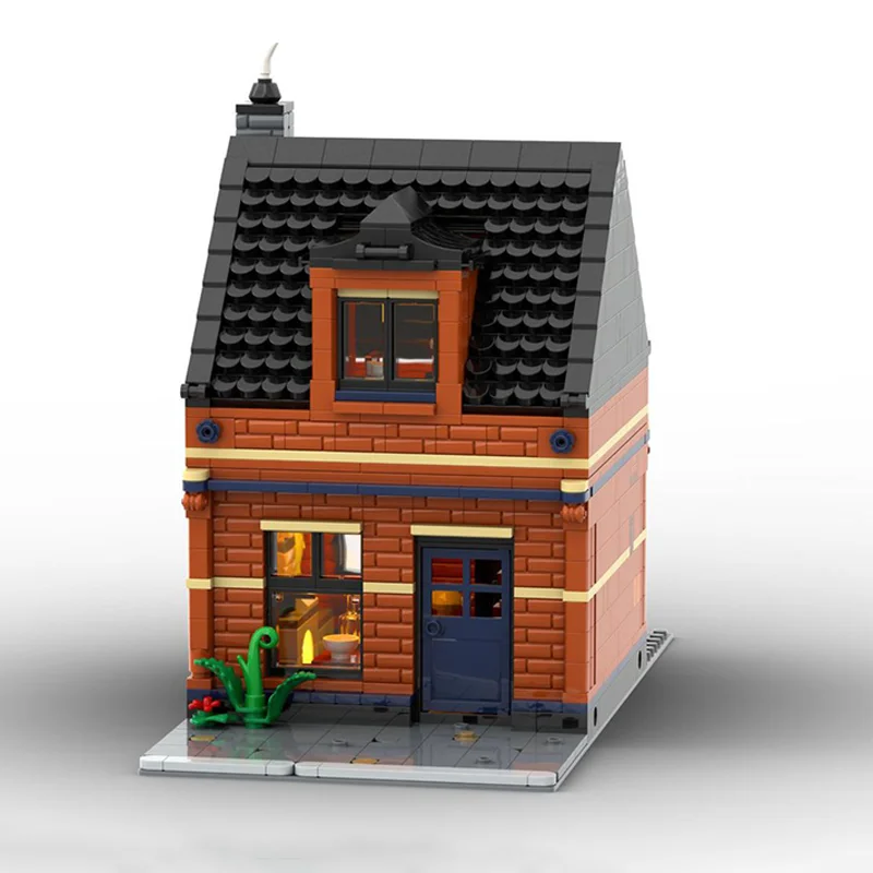 1012 個 MOC 労働者の家モジュラーモデルビルディングブロック組み立てる DIY クリスマスギフトクリエイティブおもちゃレンガ子供の誕生日