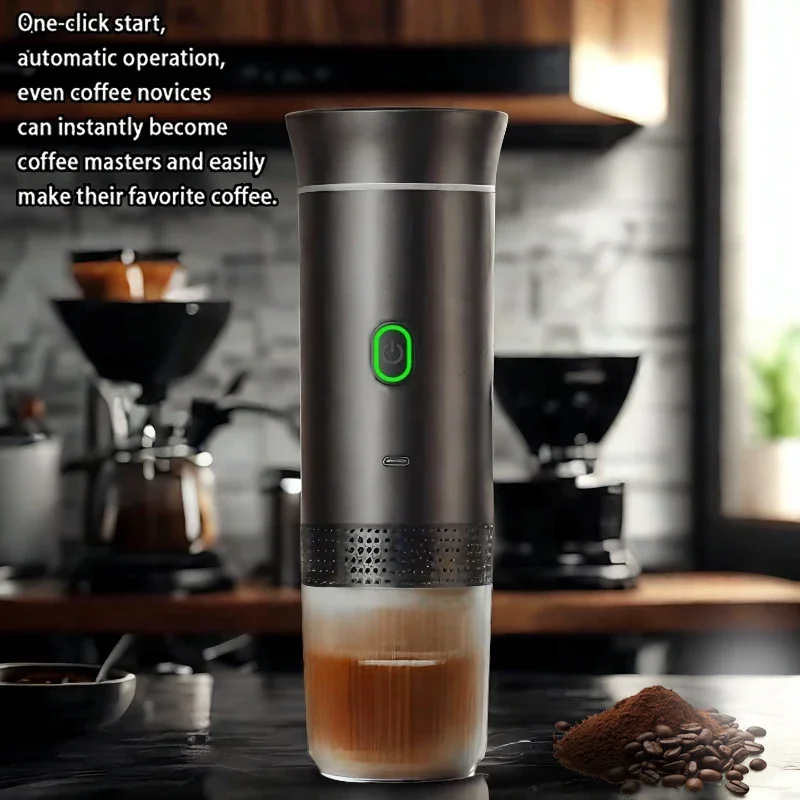 

Coffee Machine Wireless Electric Portable Espresso Coffee Machine Maker 3-in-1 Capsule Powder Travel Coffee Maker