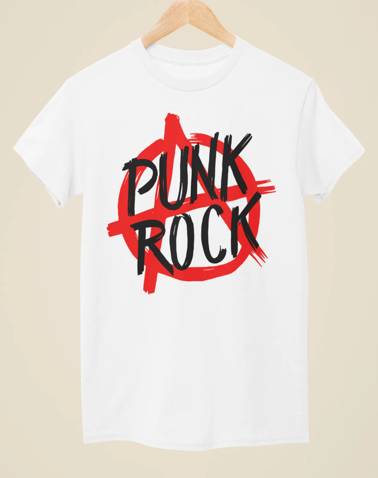 Punk Rock - Tattoo Inspired Unisex White T-Shirt