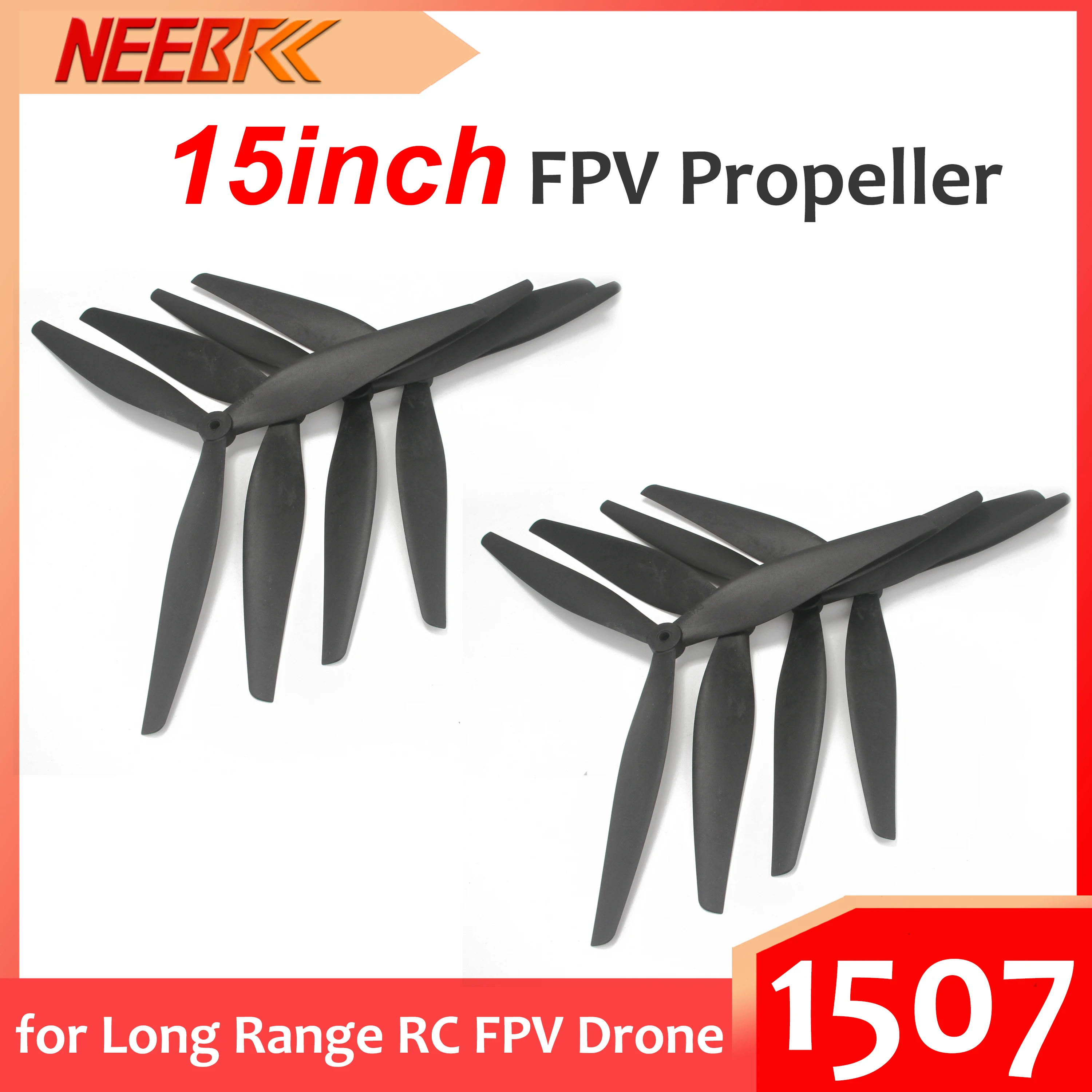 

NEEBRC 1507 15inch 3-Blade FPV Propeller 15x7x3 Nylon Props for Long Range RC FPV Drone Multirotor Cinelifter DIY Parts 4218