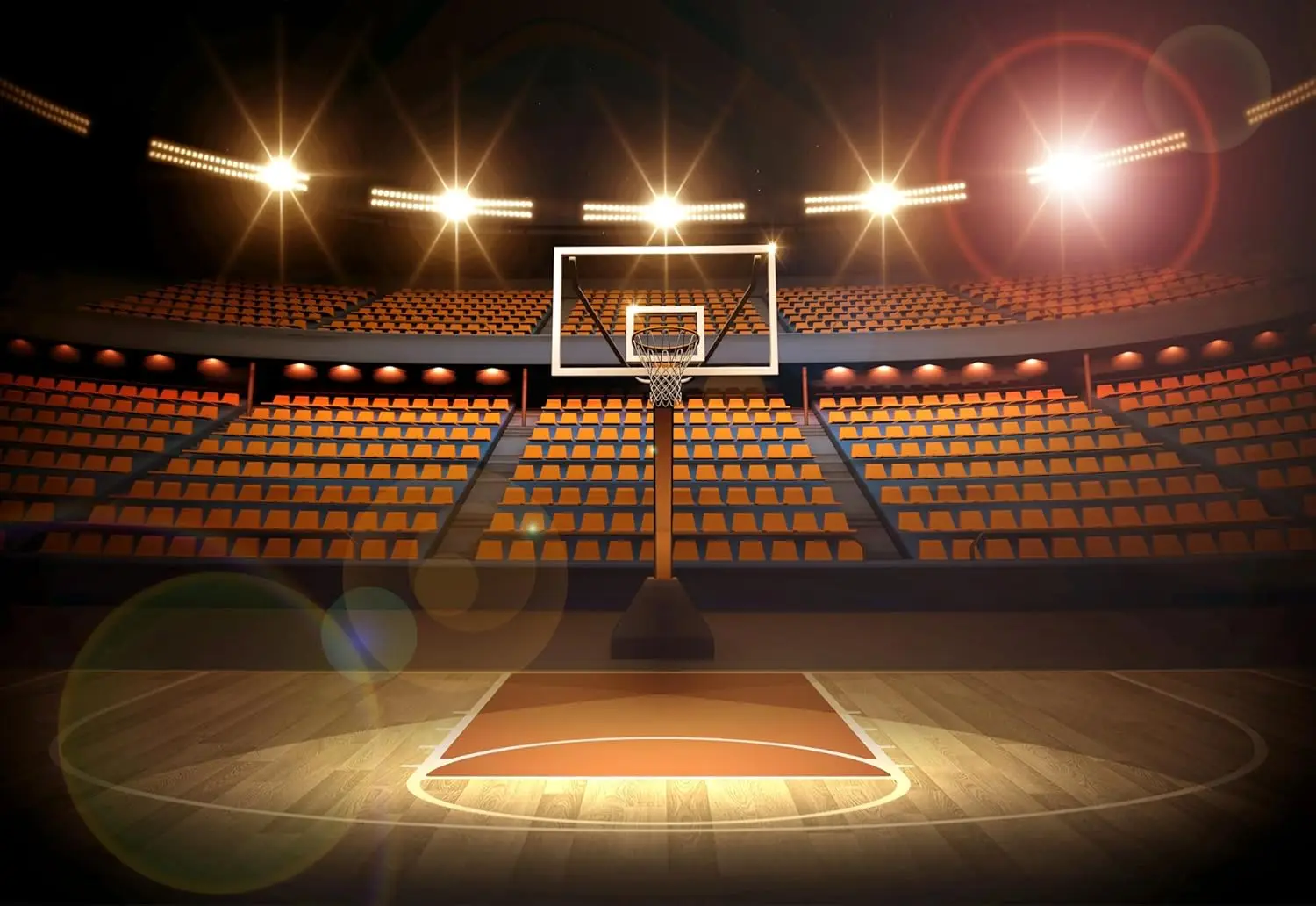 Basketball Court Backdrop Basketball Arena Sports Theme Banner Birthday Party photo background photography backdrop studio