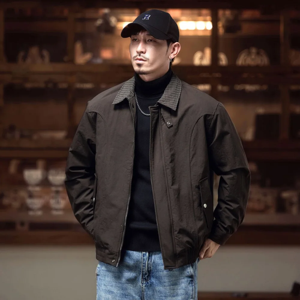 معطف سميك للرجال ملابس خارجية من Cityboy ملابس شتوية مبطنة ملابس خروج كلاسيكية فضفاضة غير رسمية دافئة مبطنة بالقطن سترة منفوخة #1