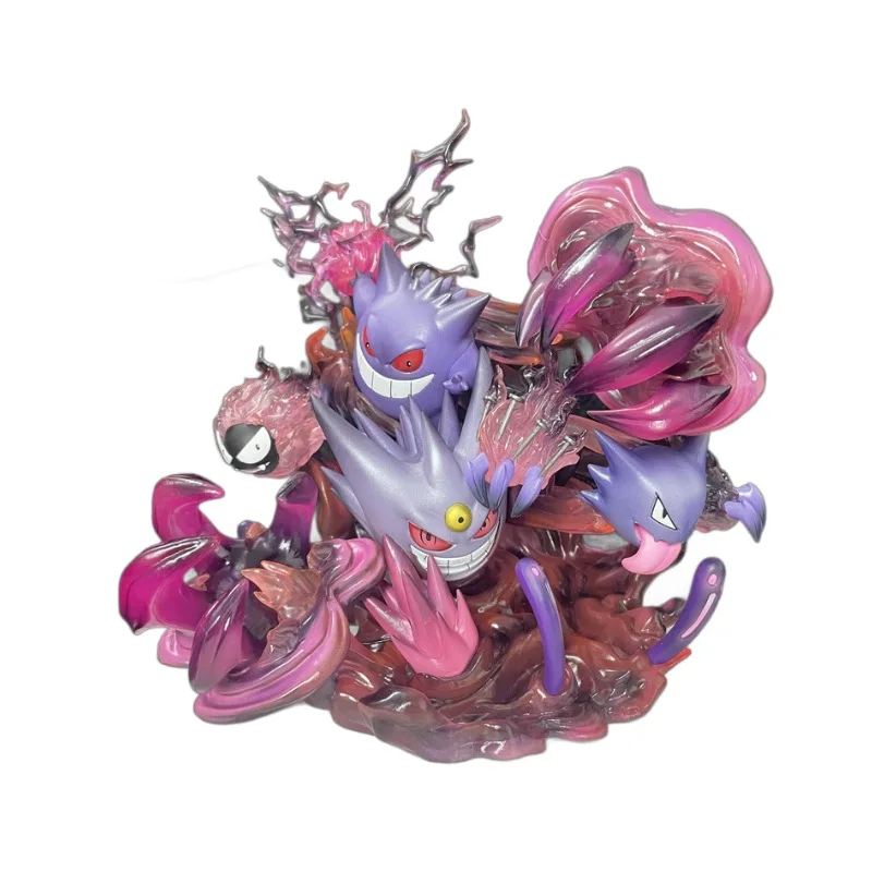 Pokémon Fantasy House Gengar Family Anime figura Shadow Ball ewolucja grupa Ectoplasma Gk Model bardzo duża zabawki dekoracyjne