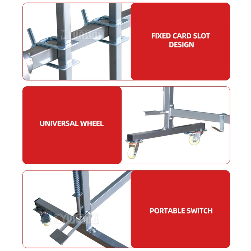 رف تجفيف الطلاء حامل طلاء السيارات مع 4 عجلات دوارة 3/4/6 خطاف لأغطية المحرك وباب السيارة والمصد وما إلى ذلك 2025 جديد #2