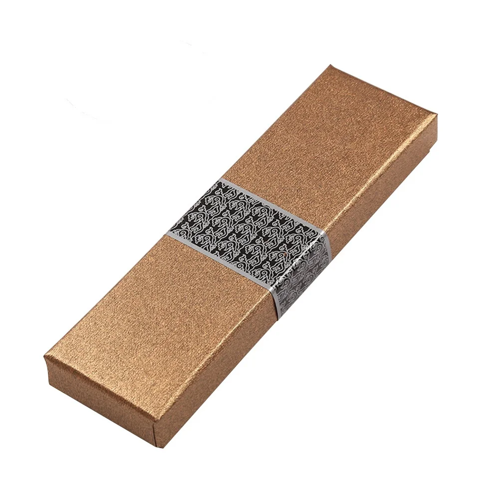 

4Pcs Pen Box Paper Case Approx 18x5x25cm Eco Friendly Cardboard Cushion Fountain Pen Storage Gift Box for Birthday