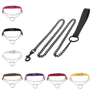 Mujeres Bondage Gothic Choker Bell Accesorios de collar de collar sexy para cuero Coloque de collares esclavos y correa 12 Mejor collar de ventas SM - №12