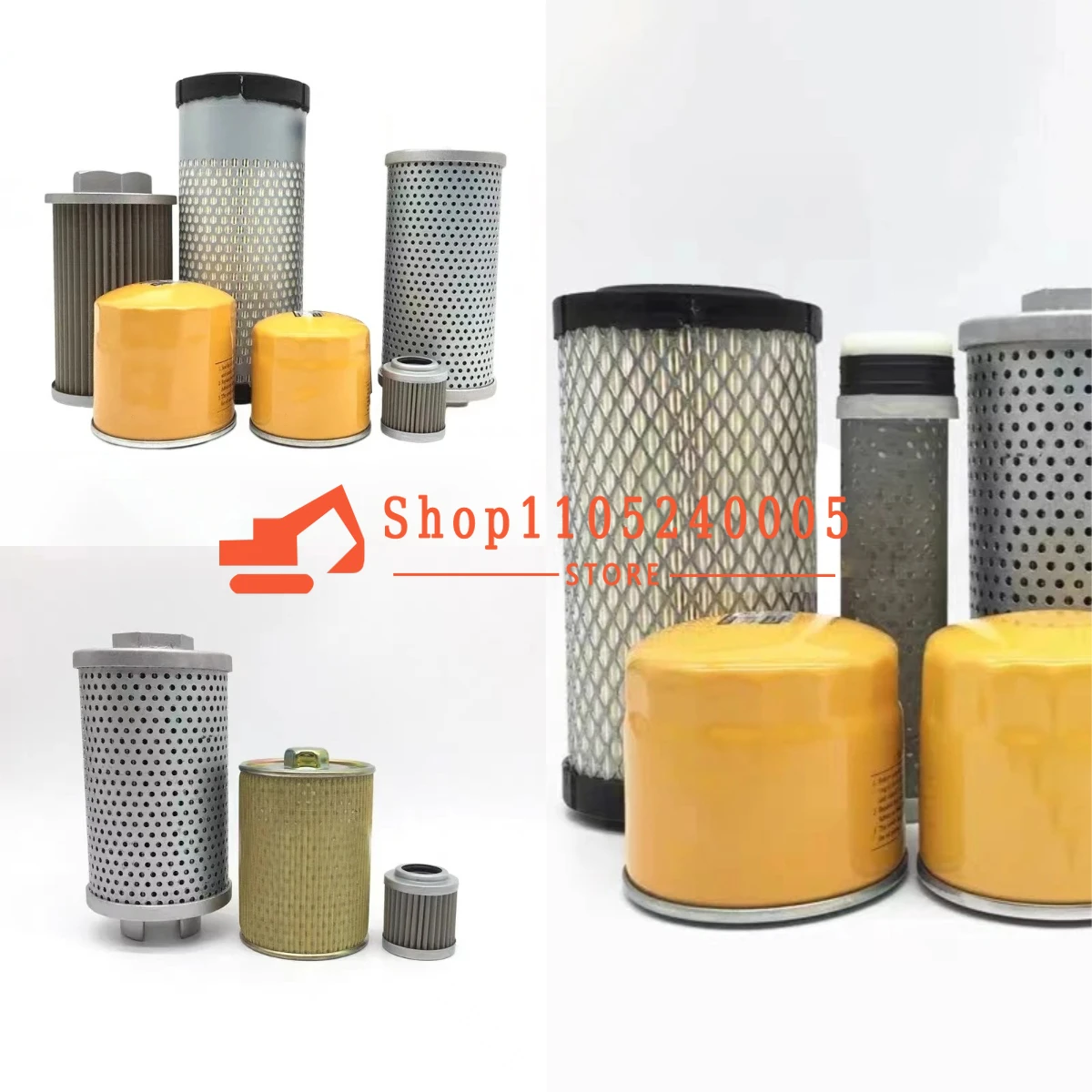 Excavator Parts Oil/diesel/air Filter Complete Set for U20 U30