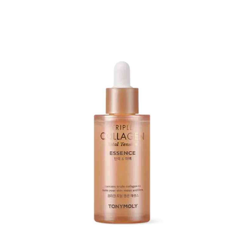 

Корейская эссенция Tonymoly Triple Collagen Total Tension Essence 50 мл: питательная, антивозрастная, против морщин, увлажняющая, для ухода за кожей
