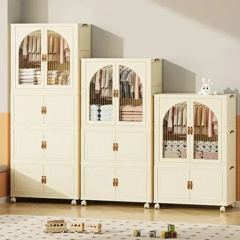 %Enlarged Wardrobe Open Closets Economical Assembly Bedroom Furniture Closet for Clothes with Storage Cabinets Organizing Bins